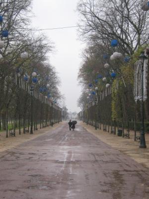 Poitiers an einem Regentag